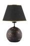 Opviq Lámpara de Mesa Balloon Negro y Dorado